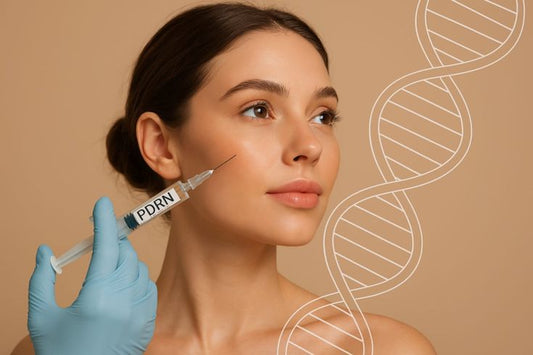 Luxury PDRN skincare concept for skin recovery, hydration, and anti-aging care