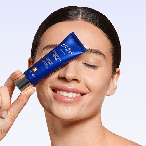 Pier AUGE-USA Douce Aura overnight sleeping mask with PDRN and HP-DNA for skin barrier repair, shown in 1.7oz jar.
